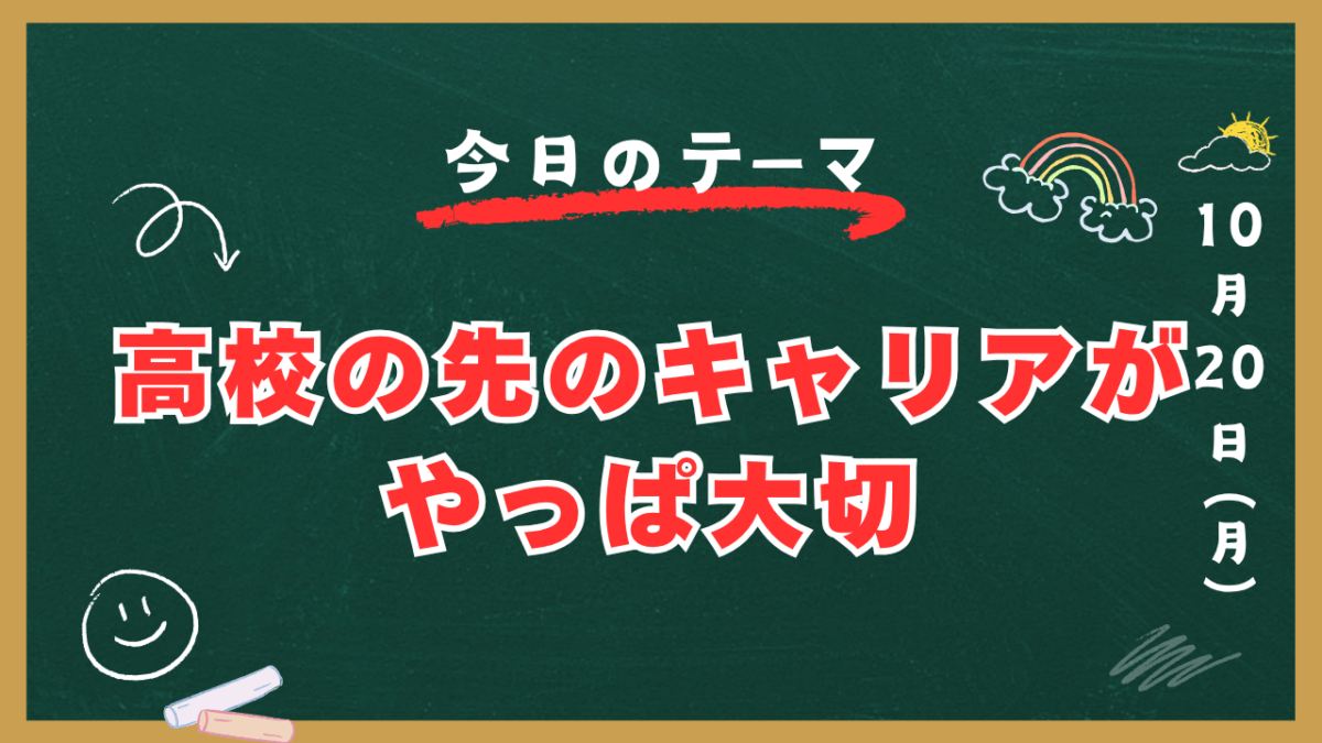 高校の先のキャリアがやっぱ大切【スタディハウス 秋田 塾】＜ホームルームTV＞