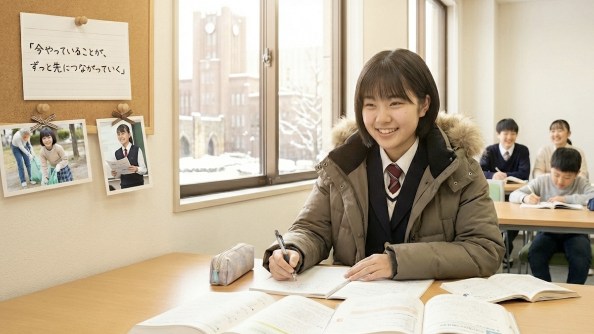 【スタディハウス 秋田 塾】記事更新✍️「今やっていることが、ずっと先につながっていく」