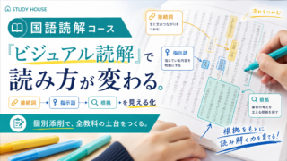 【国語読解オンライン添削コース】国語の偏差値は全教科の成績を決める‼️STUDY HOUSEの『ビジュアル読解』で論理的思考力を鍛えろ✍️